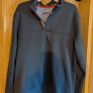 Men's Orvis 1/4 Zip Pullover Size Large EUC